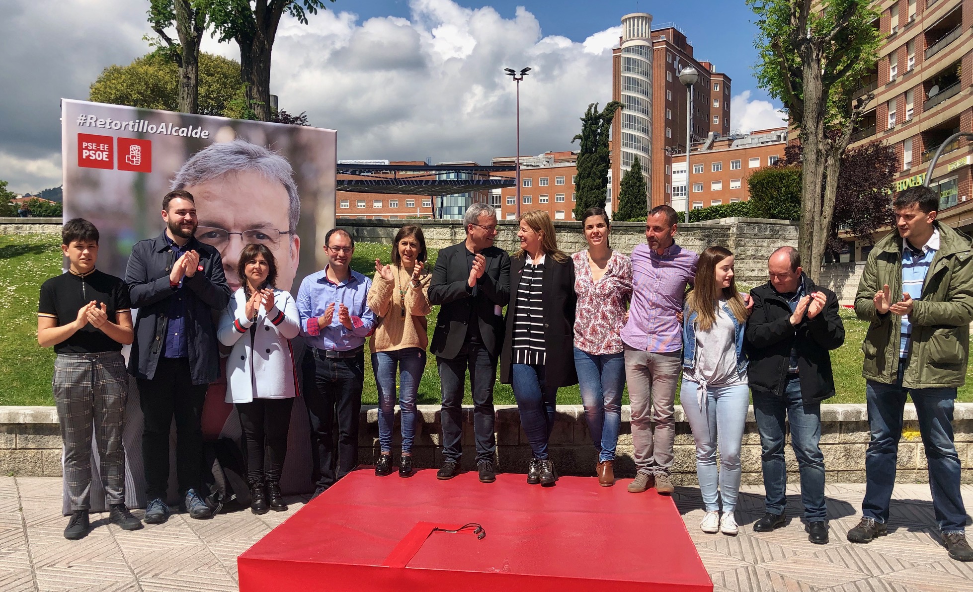 Teresa Laespada. Acto en Barakaldo